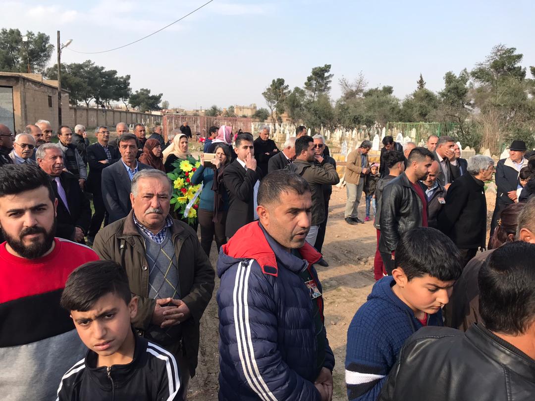 Mîrê Bizqê li Qamişlo bi xakê hat spartin